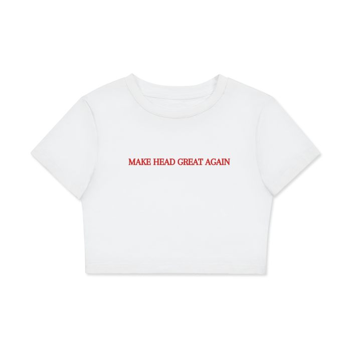 makeheadgreat ,babytee,croptop,graphictee,MOQ1,Delivery days 5